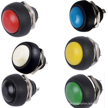 Mini Round Toggle Switch 12mm Momentary Push Button Switch